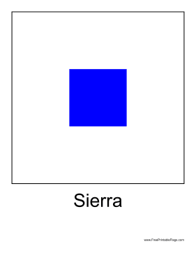 Sierra Free Printable Flag