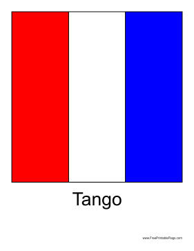 Tango Free Printable Flag