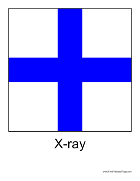 X-ray Free Printable Flag