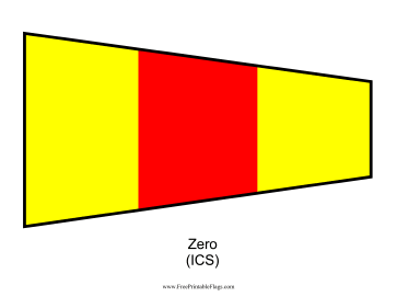 Zero Free Printable Flag