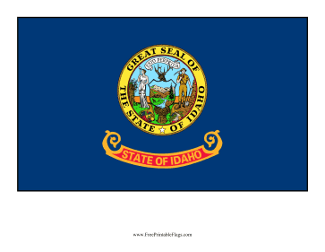 Idaho Free Printable Flag