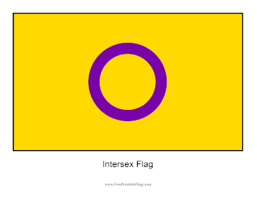 Intersex Free Printable Flag