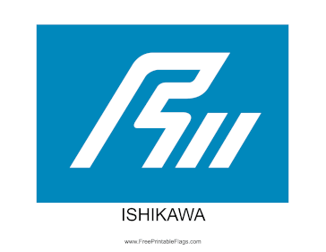 Ishikawa Free Printable Flag