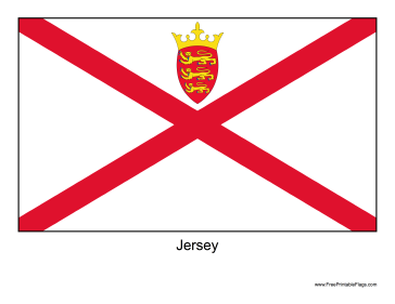 Jersey Free Printable Flag