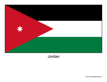 Jordan Free Printable Flag
