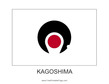 Kagoshima Free Printable Flag