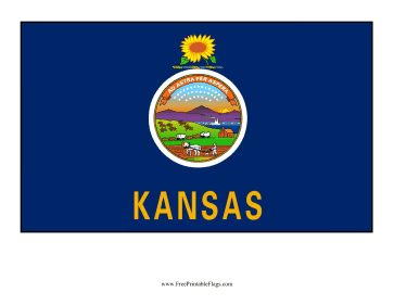 Kansas Free Printable Flag