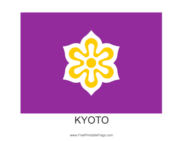 Kyoto Free Printable Flag