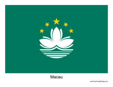 Macau Free Printable Flag