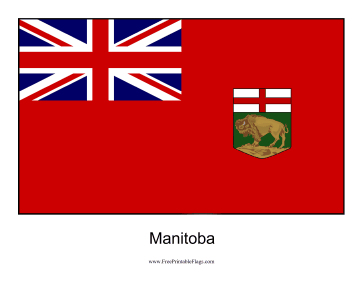 Manitoba Free Printable Flag