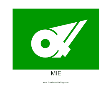 Mie Free Printable Flag