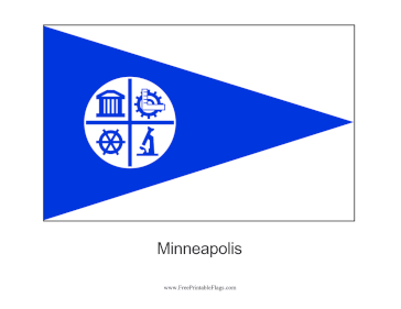 Minneapolis Free Printable Flag