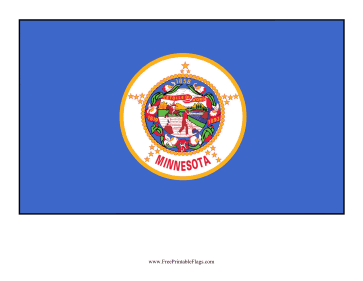 Minnesota Free Printable Flag