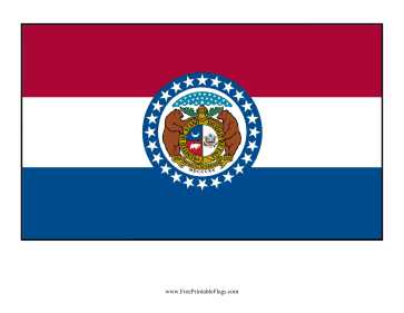 Missouri Free Printable Flag
