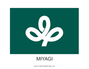 Miyagi Free Printable Flag