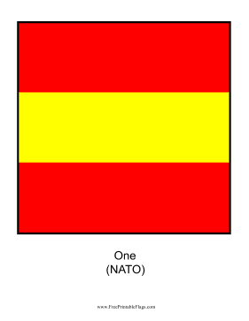 NATO One Free Printable Flag