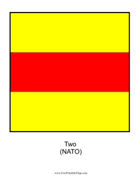 NATO Two Free Printable Flag