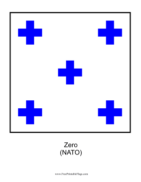 NATO Zero Free Printable Flag