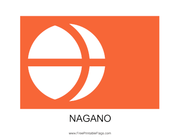 Nagano Free Printable Flag