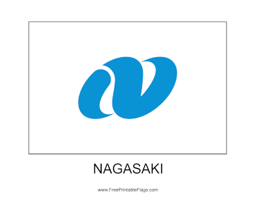 Nagasaki Free Printable Flag