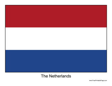 Netherlands Free Printable Flag