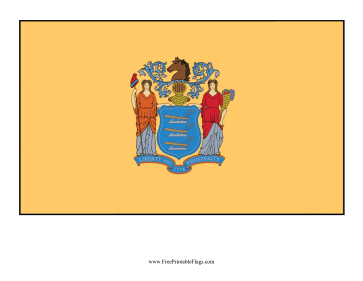 New Jersey Free Printable Flag