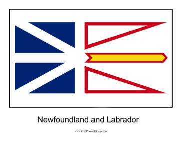 Newfoundland Labrador Free Printable Flag
