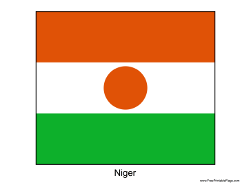 Niger Free Printable Flag
