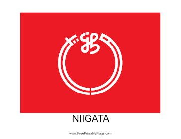 Niigata Free Printable Flag