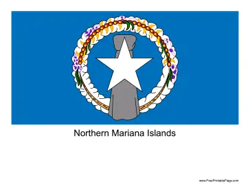 Northern Mariana Islands Free Printable Flag