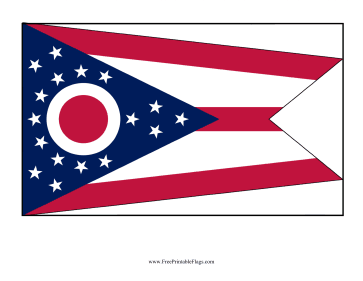 Ohio Free Printable Flag