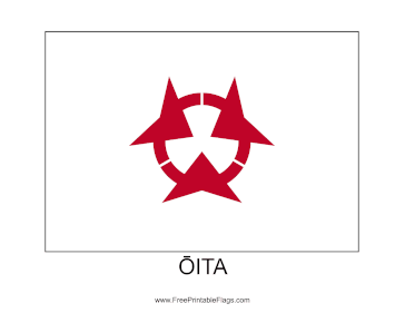 Oita Free Printable Flag