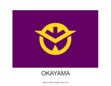 Okayama Free Printable Flag