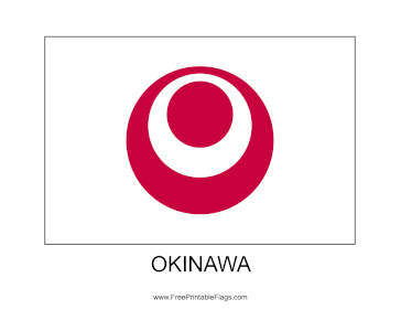 Okinawa Free Printable Flag