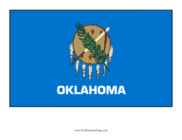 Oklahoma Free Printable Flag
