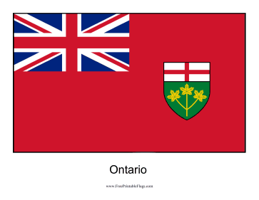 Ontario Free Printable Flag