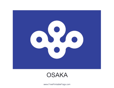 Osaka Free Printable Flag