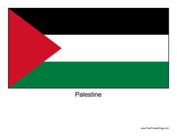 Palestine Free Printable Flag