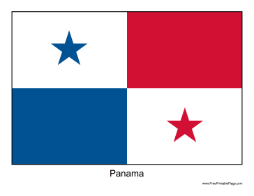 Panama Free Printable Flag