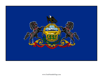 Pennsylvania Free Printable Flag