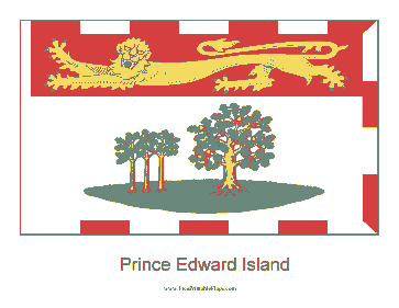 Prince Edward Island Free Printable Flag