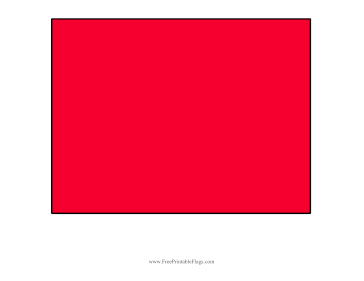 Red Racing Free Printable Flag