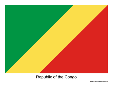 Republic of the Congo Free Printable Flag