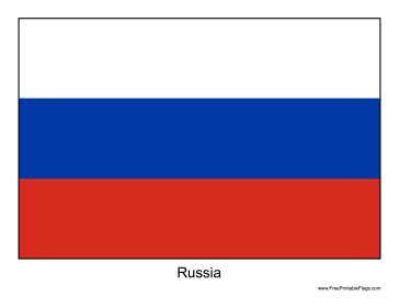 Russia Free Printable Flag