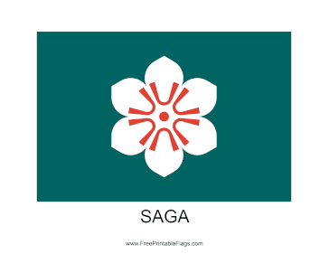 Saga Free Printable Flag