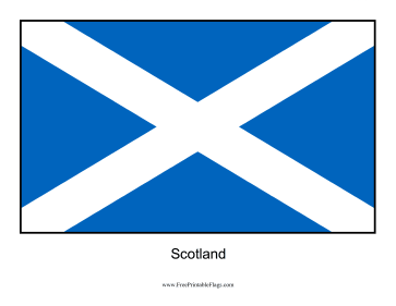 Scotland Free Printable Flag