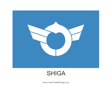 Shiga Free Printable Flag