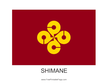 Shimane Free Printable Flag