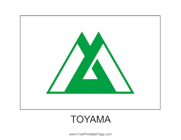 Toyama Free Printable Flag