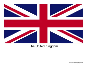 United Kingdom Free Printable Flag